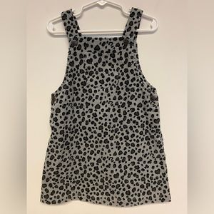 Little Me Corduroy Animal Print Jumper Skirt Size 4T